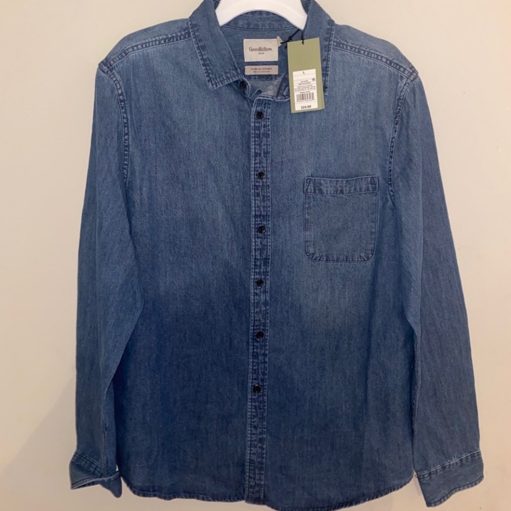 Goodfellow & Company denim shirt.